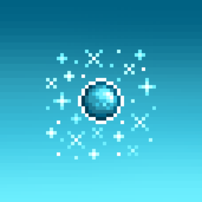 星露谷物语海蓝宝石像素头像，纯手工临摹绘制，临摹画师本人