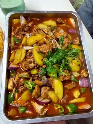 大盘鸡拌面