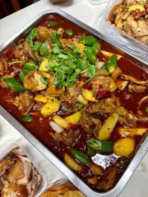 大盘鸡拌面