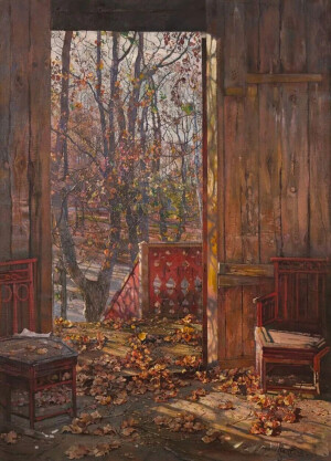 伊萨克・布罗茨基《落叶》，1913 年