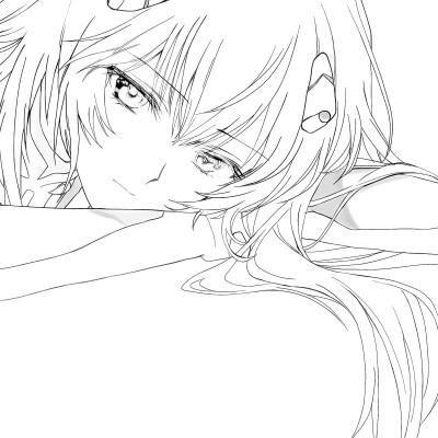 黑白漫画/女生头像