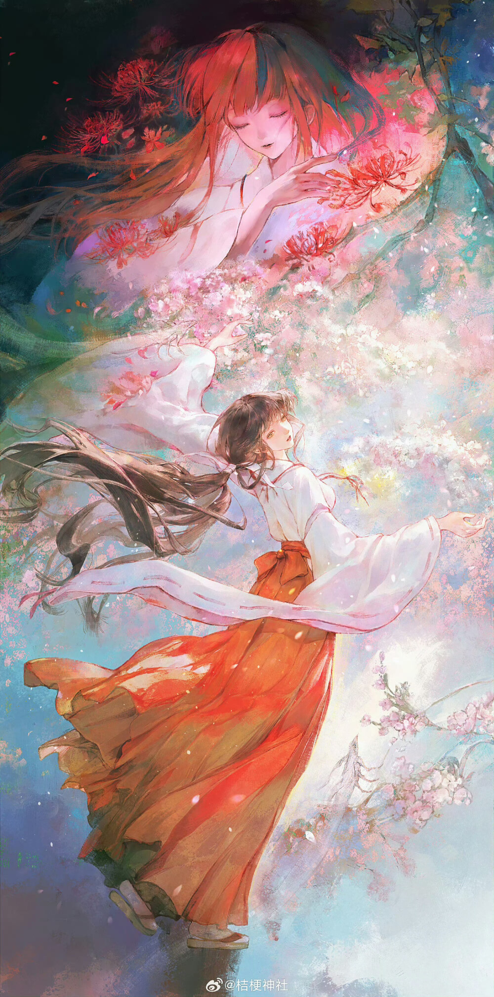 手绘女