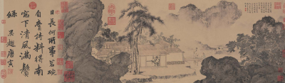 《事茗图》明代 唐寅 
北京故宫博物院藏
