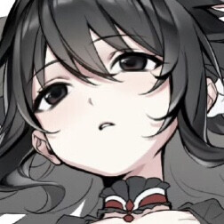 一个黑脸emoji加一个三滴水emoji