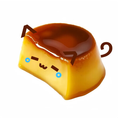 可爱萌萌布丁白底头像