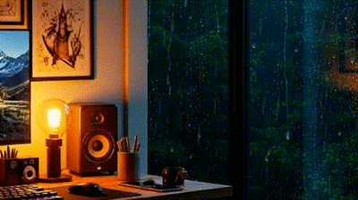 动图｜雨落