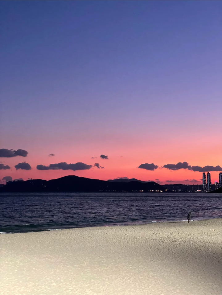 落日晚霞背景图 紫色系背景图