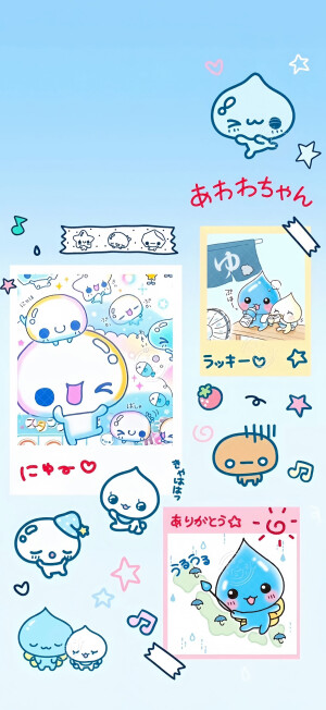  可爱插画壁纸
图源：等等小王