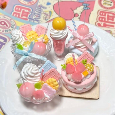 可爱食玩小摆件