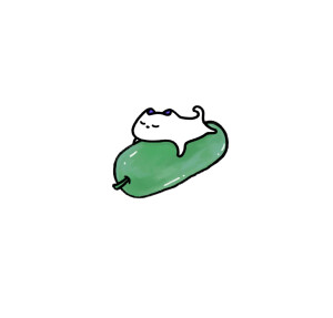 夏日卡通小猫头