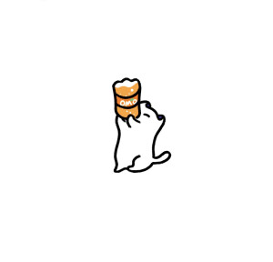 夏日卡通小猫头