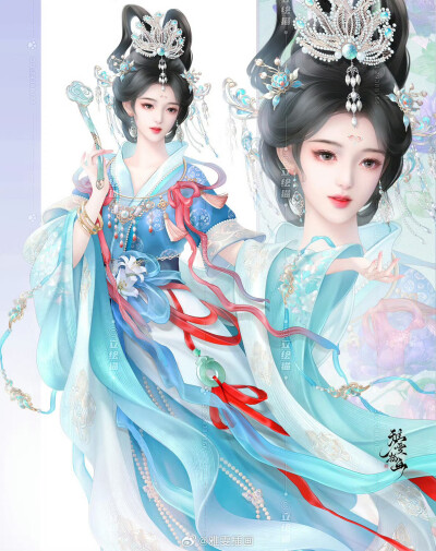 雅雯插画