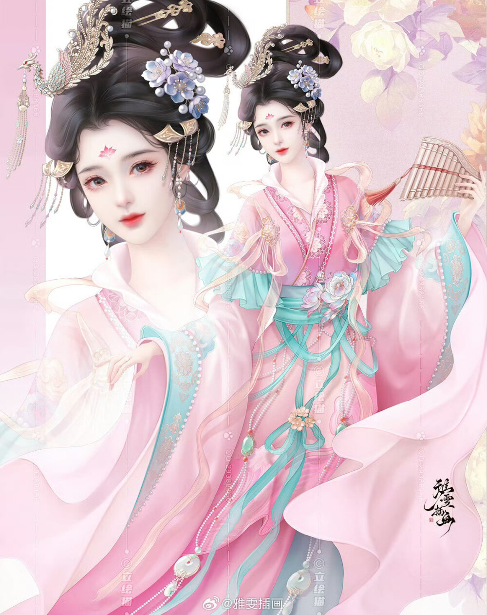 雅雯插画