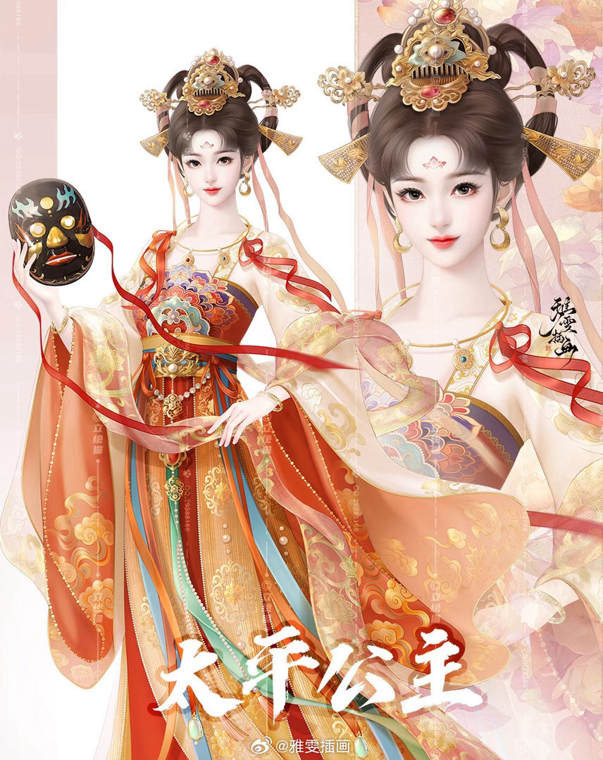 雅雯插画