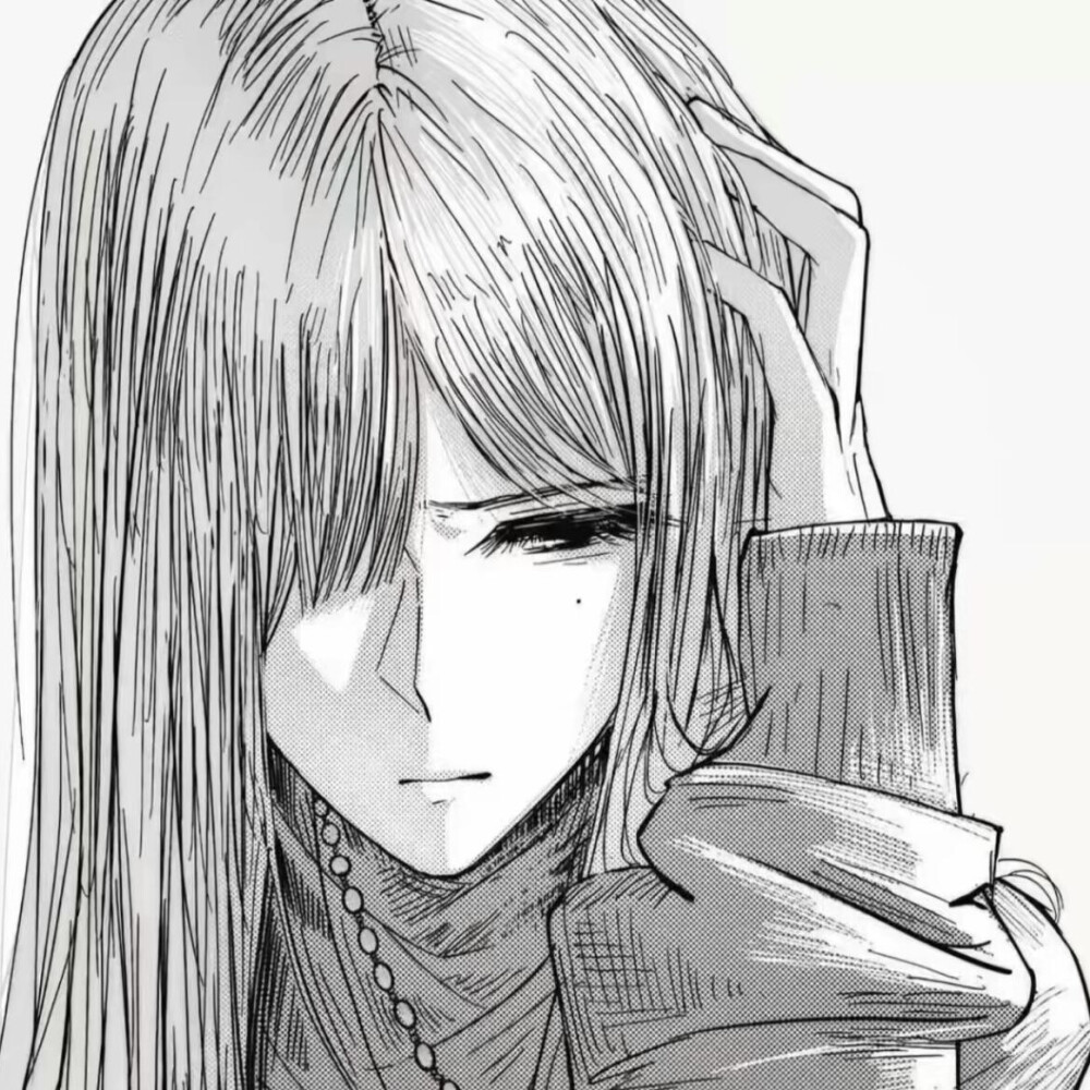 黑白漫画/女生头像