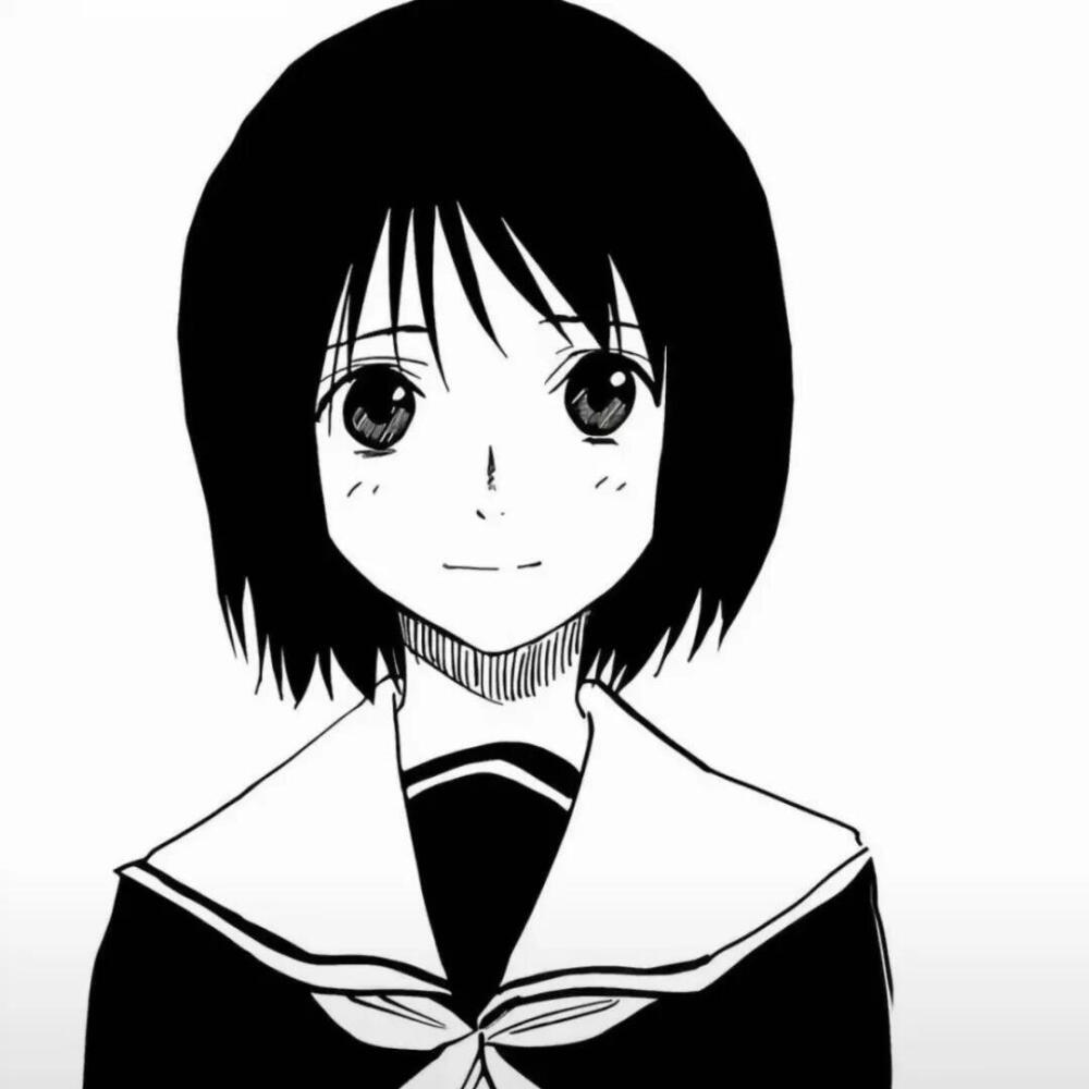 黑白漫画/女生头像