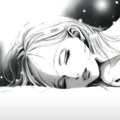 黑白漫画/女生头像