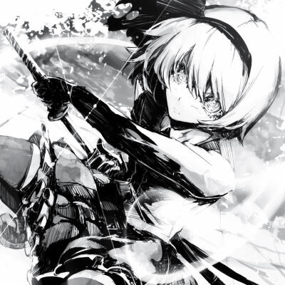 黑白漫画/女生头像