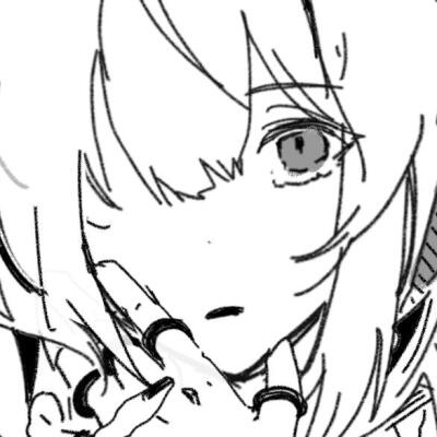 黑白漫画/女生头像