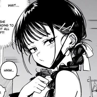 黑白漫画/女生头像