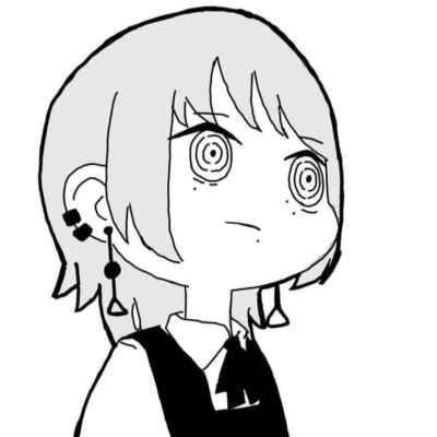 黑白漫画/女生头像