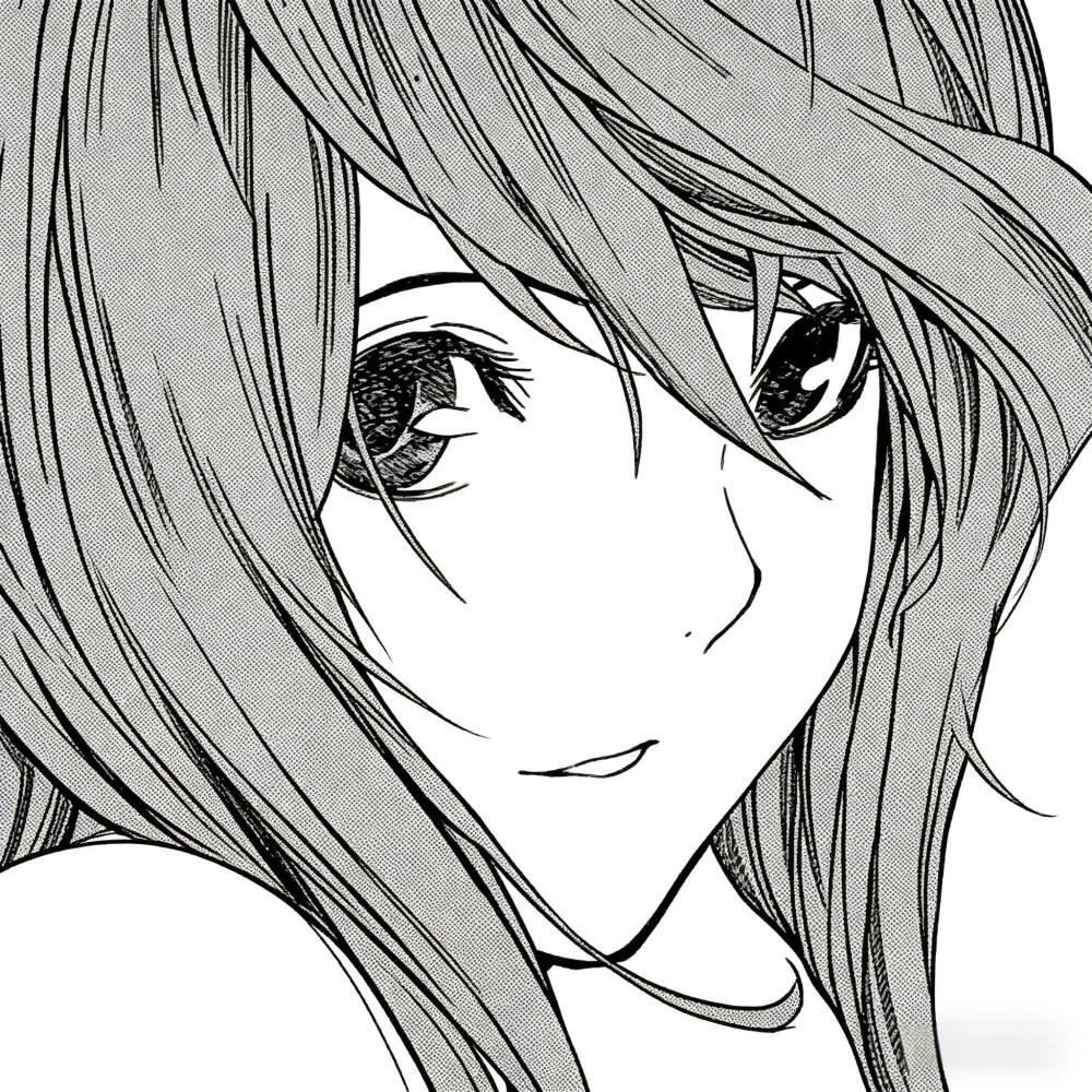 黑白漫画/女生头像