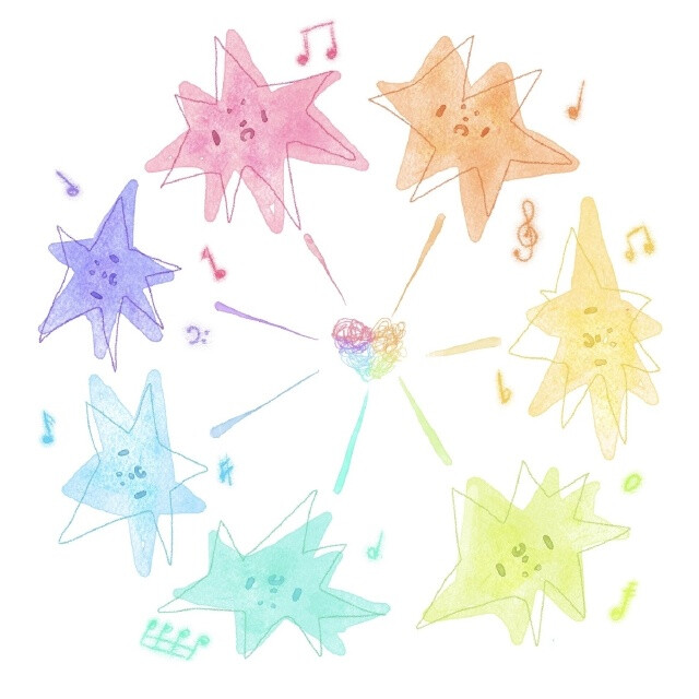 彩色星星头像