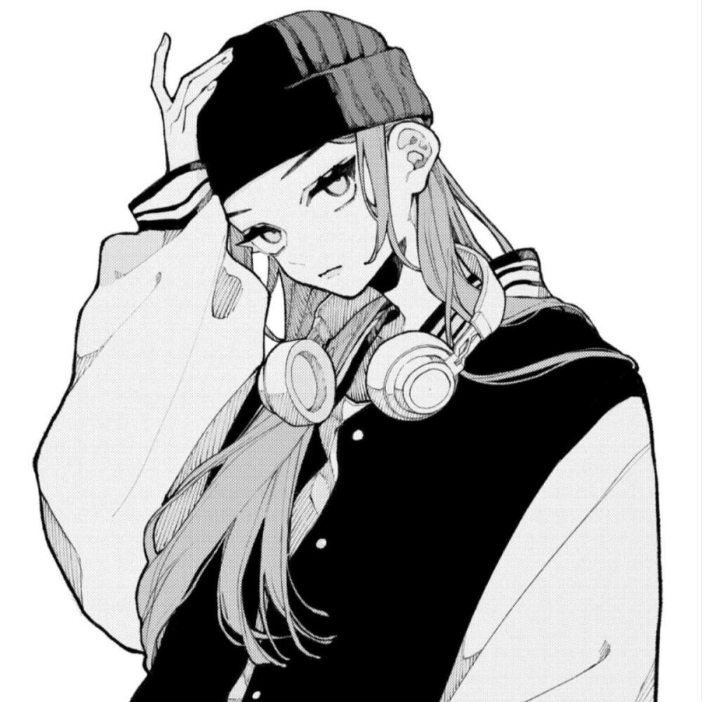 黑白漫画/女生头像