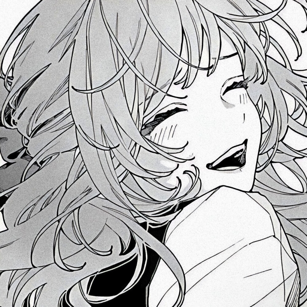 黑白漫画/女生头像