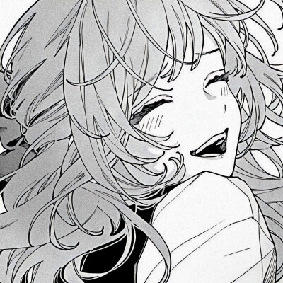黑白漫画/女生头像