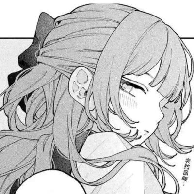 黑白漫画/女生头像