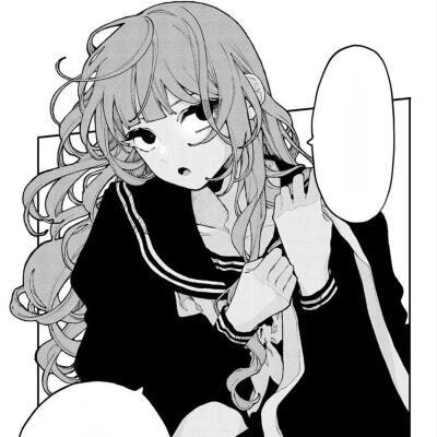 黑白漫画/女生头像