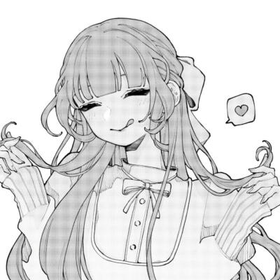 黑白漫画/女生头像