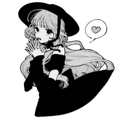 黑白漫画/女生头像