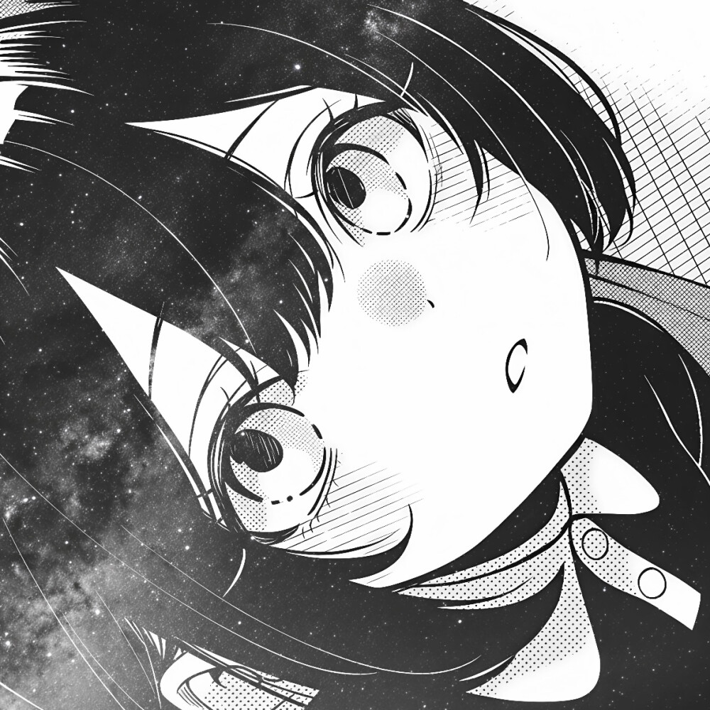 黑白漫画/女生头像