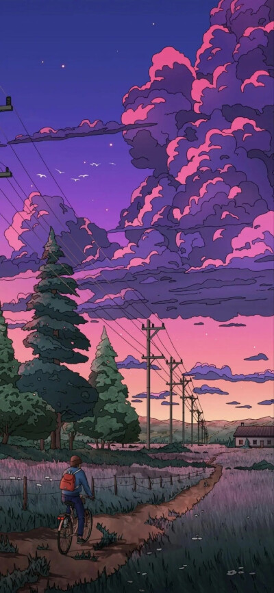 紫色系壁纸