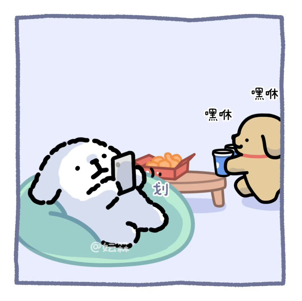 线条小狗