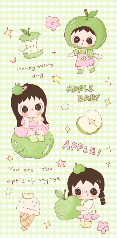 可爱女孩壁纸套图