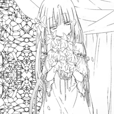 黑白漫画/女生头像