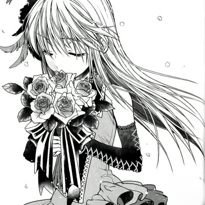黑白漫画/女生头像