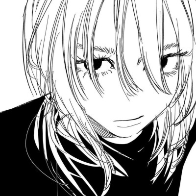 黑白漫画/女生头像