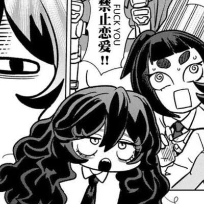 黑白漫画/女生头像