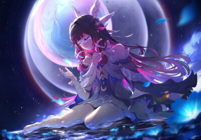 原神 少女哥伦比娅
推：illustutti（画师）
来源@原神梗图大赏