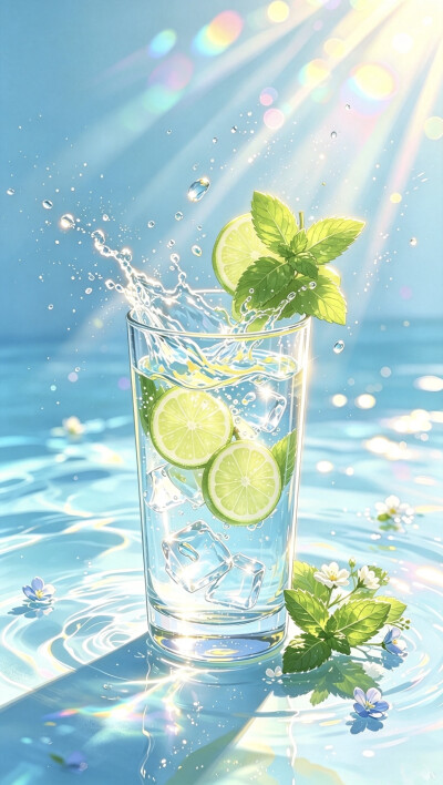 夏天的冰水