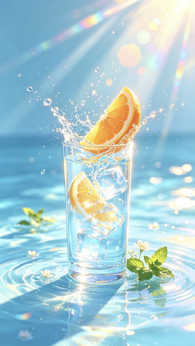 夏天的冰水