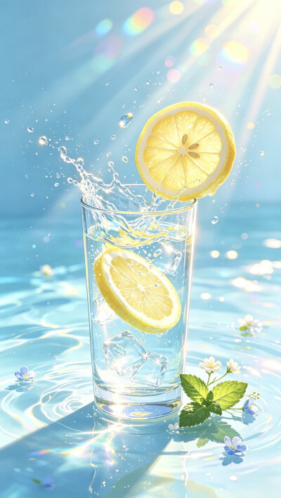 夏天的冰水