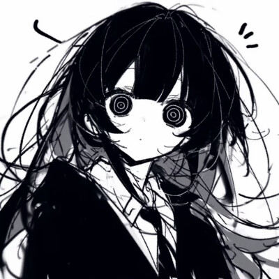 黑白漫画/女生头像