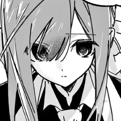 黑白漫画/女生头像
