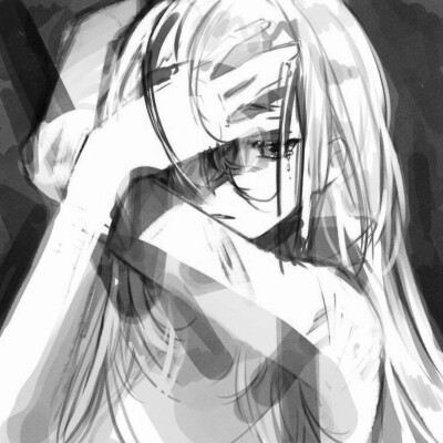 黑白漫画/女生头像
