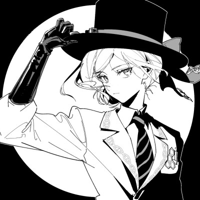 黑白漫画/女生头像